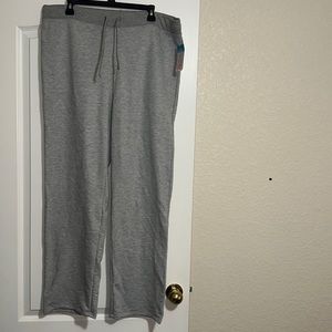 WOMENS XL GREY FRUIT OF THE LOOM SWEAT PANTS